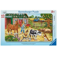 PUZZLE VIATA LA FERMA, 15 PIESE