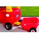 Remorca rosie pentru masinuta printesa Cozy - Little Tikes