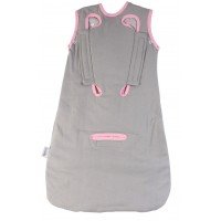 Sac de dormit multifunctional Grey Pink Elephant Travel 0-6 luni 2.5 Tog