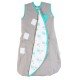 Sac de dormit multifunctional Grey Turquoise Elephant Travel 0-3 luni 2.5 Tog