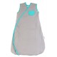 Sac de dormit multifunctional Grey Turquoise Elephant Travel 0-6 luni 2.5 Tog