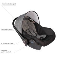 Scaun auto Crooner Prestige - Vessanti - Gray