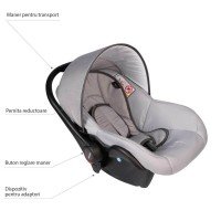 Scaun auto Crooner Prestige - Vessanti - Light Gray