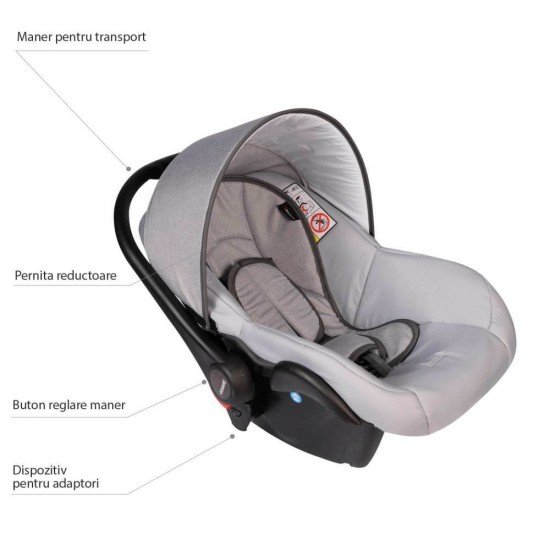 Scaun auto Crooner Prestige - Vessanti - Light Gray