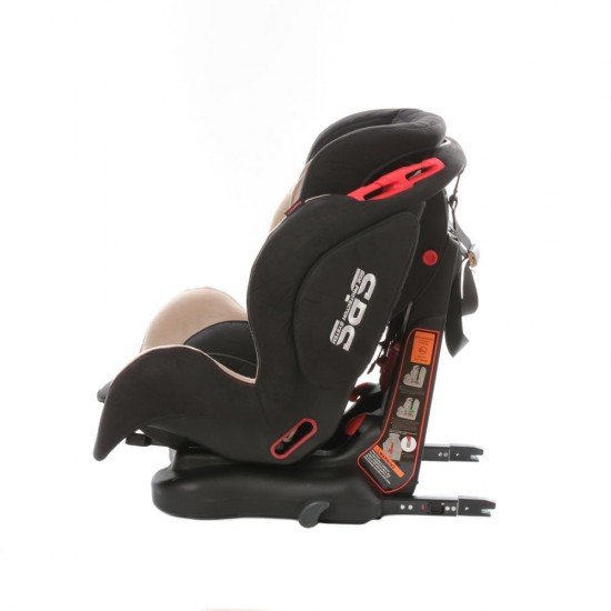 Scaun auto Georgia cu Isofix si Top Tether Bej KidsCare