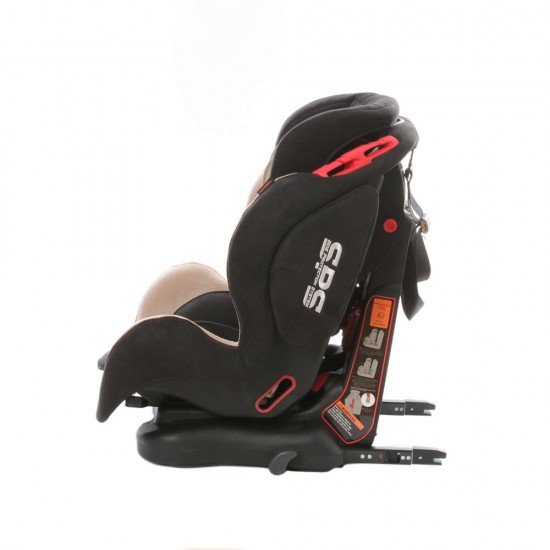Scaun auto Georgia cu Isofix si Top Tether Bej KidsCare
