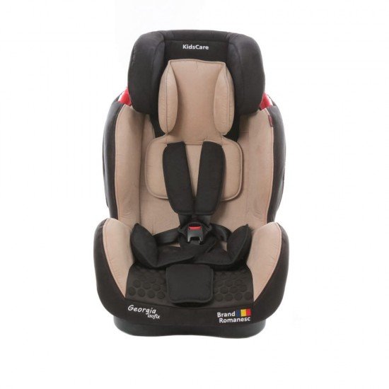 Scaun auto Georgia cu Isofix si Top Tether Bej KidsCare