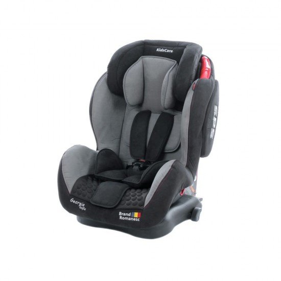 Scaun auto Georgia cu Isofix si Top Tether Gri KidsCare