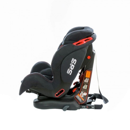 Scaun auto Georgia cu Isofix si Top Tether Negru KidsCare