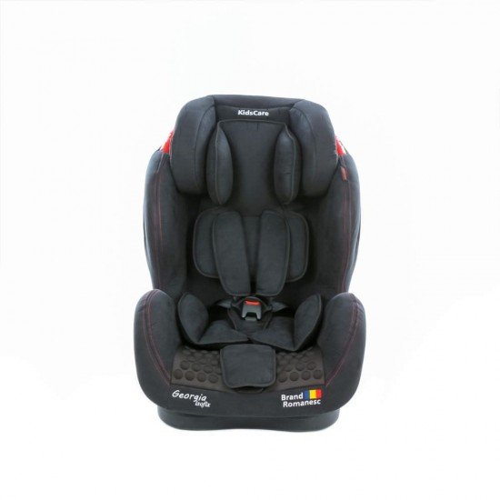 Scaun auto Georgia cu Isofix si Top Tether Negru KidsCare