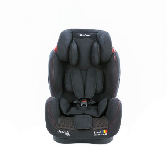 Scaun auto Georgia cu Isofix si Top Tether Negru KidsCare