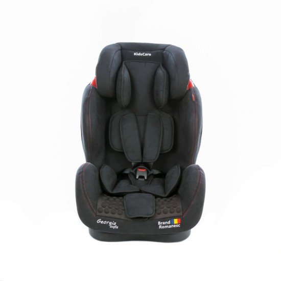 Scaun auto Georgia cu Isofix si Top Tether Negru KidsCare
