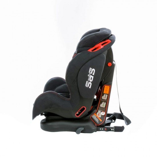 Scaun auto Georgia cu Isofix si Top Tether Negru KidsCare