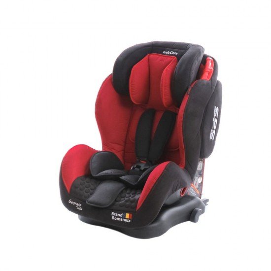 Scaun auto Georgia cu Isofix si Top Tether Rosu KidsCare