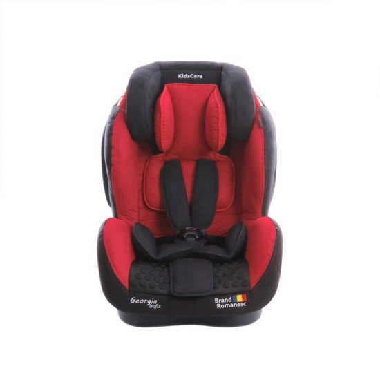 Scaun auto Georgia cu Isofix si Top Tether Rosu KidsCare