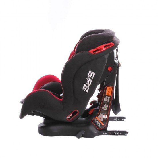 Scaun auto Georgia cu Isofix si Top Tether Rosu KidsCare