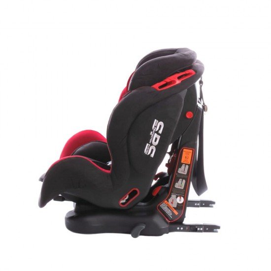 Scaun auto Georgia cu Isofix si Top Tether Rosu KidsCare