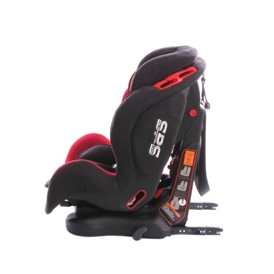 Scaun auto Georgia cu Isofix si Top Tether Rosu KidsCare