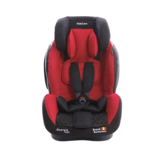 Scaun auto Georgia cu Isofix si Top Tether Rosu KidsCare