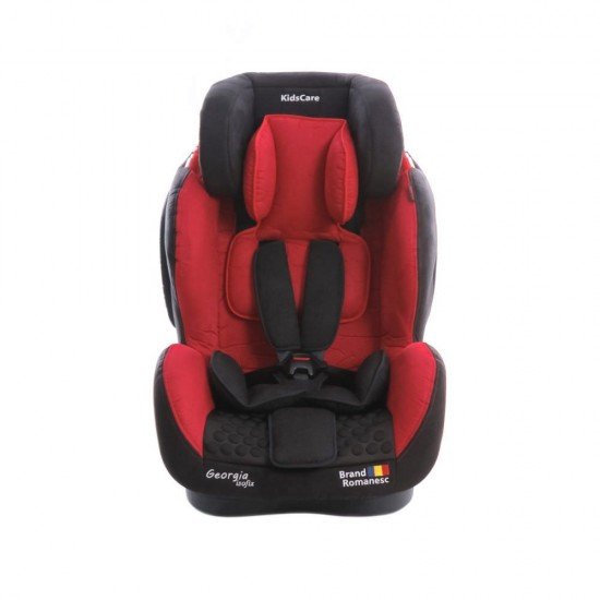 Scaun auto Georgia cu Isofix si Top Tether Rosu KidsCare