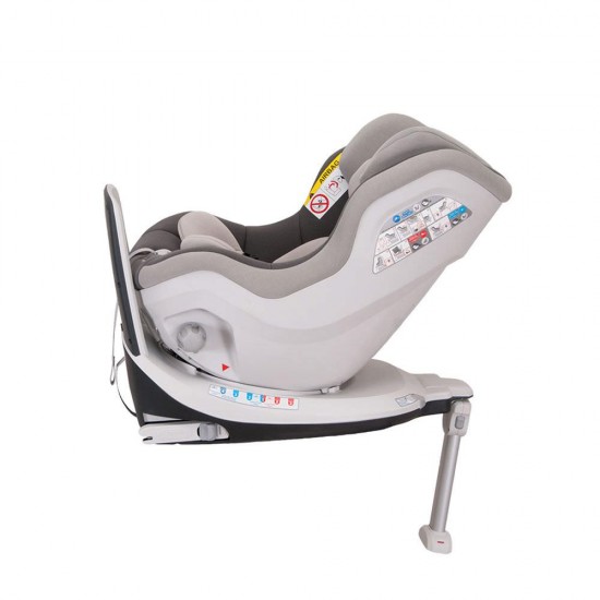 Scaun auto Mokka rotativ 360 grade cu Isofix 0-18 kg Gri Coletto