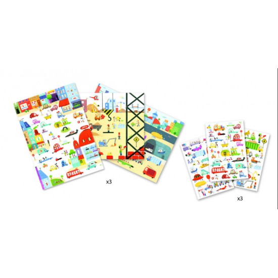 Scene Djeco Vehicule