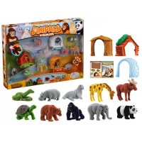 Set 10 figurine cu 3 casute Anipals