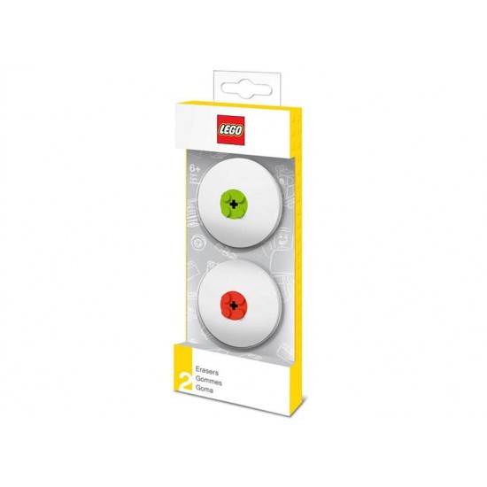 Set 2 radiere LEGO - rosu si verde (51519)