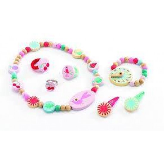 Set bijuterii roz Djeco