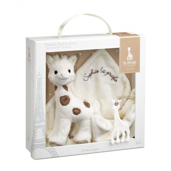 Set cadou Girafa Sophie Cherie si batistuta Comforter - Vulli