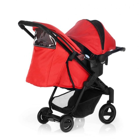 Set Carucior Acrobat Shop'n Drive Fishbone Red - Icoo