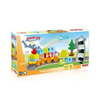 Set de constructii trenulet - 36 piese