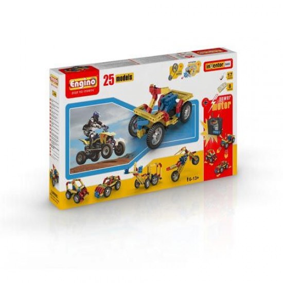 Set inginerie 25 modele cu motor Engino
