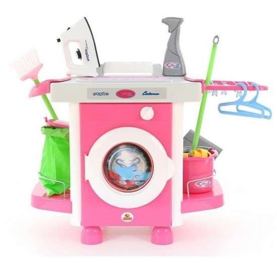 Set Masina de spalat cu fier de calcat si accesorii curatenie 