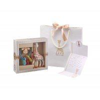 Set pentru dentitie Sophie cu zornaitoare inimioare