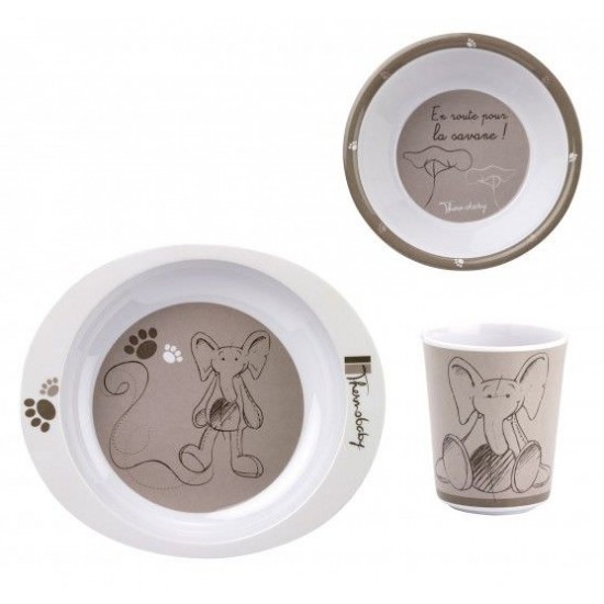 Set pentru masa din melamina Savana - Thermobaby