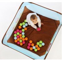 Spatiu de joaca pliabil cu 45 bile Bufnita - Ludi