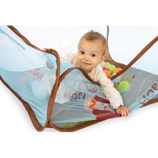 Spatiu de joaca pliabil cu 45 bile Bufnita - Ludi