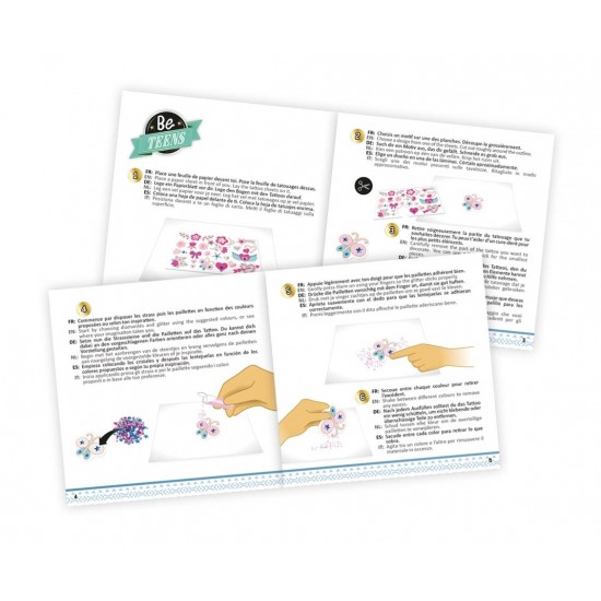 Tatuaje cu sclipici Buki France