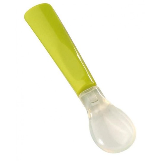 Set 2 lingurite cu varf din silicon verde/turcoaz - Thermobaby