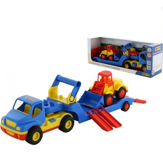 Trailer Construck cu excavator - Wader