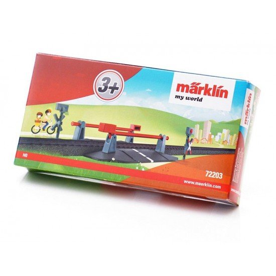 Trecere la nivel cu calea ferata cu bariere Marklin My World