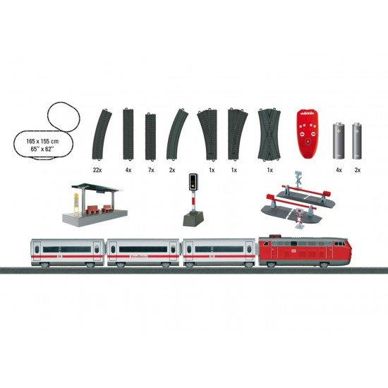 Tren de calatori cu telecomanda Intercity