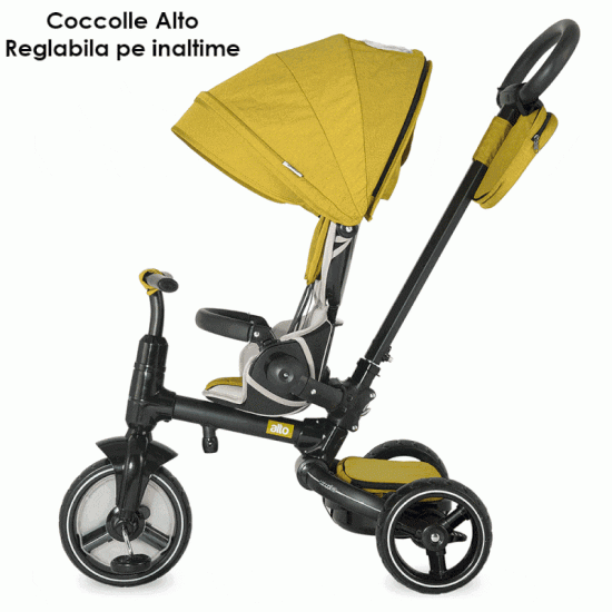 Tricicleta Coccolle Alto Multifunctionala Mustar