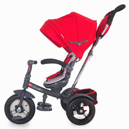 Tricicleta Coccolle Giro Plus multifunctionala - Rosu