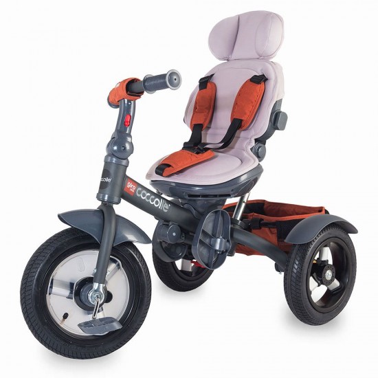 Tricicleta Coccolle Giro Plus multifunctionala - Rosu