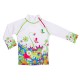 Tricou de baie Flowers marime 98-104 protectie UV Swimpy