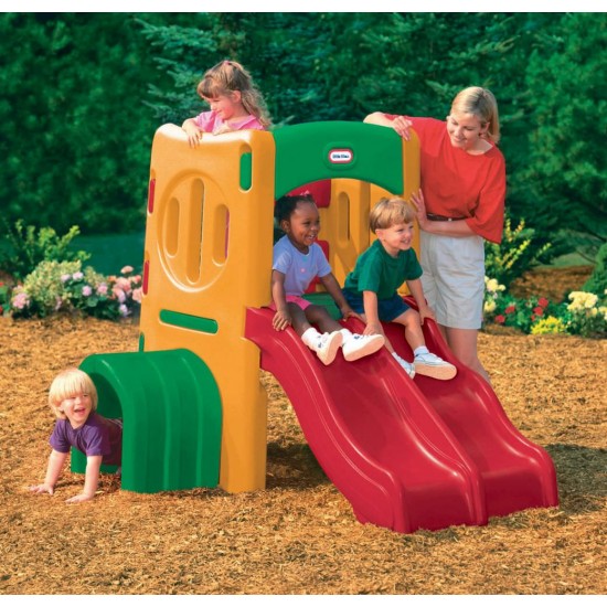 Tunel cu doua tobogane - Little Tikes